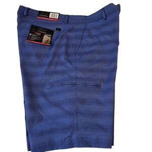 Greg Norman Mens Golf Shorts Sz 36 Performance Fabric Royal Blue Stretch